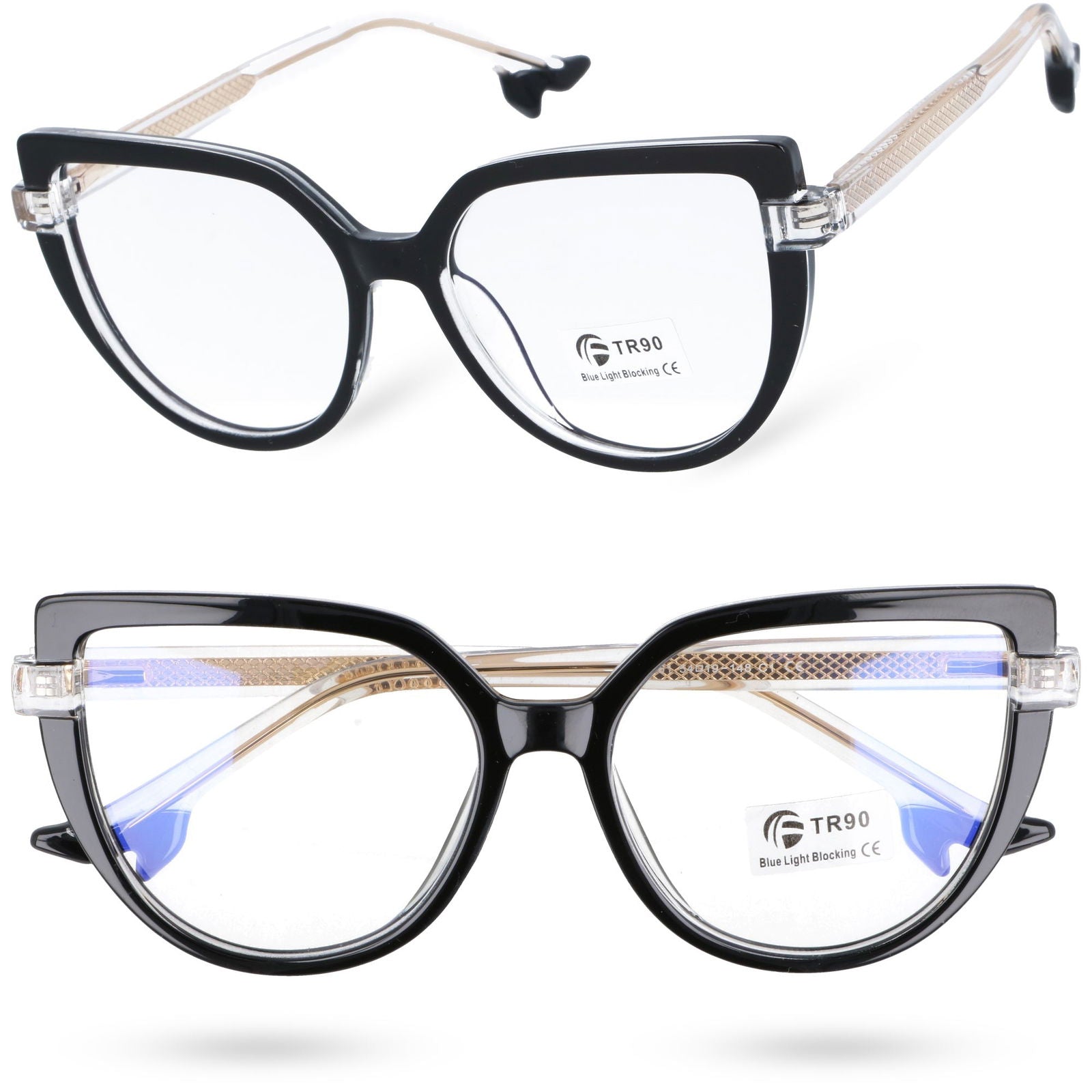 GRAND CATS okulary zerówki damskie kocie oczy MORAMO