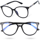 ISABELLA IMPACT czarne damskie okulary zerówki kocie oczy MORAMO