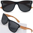 KASO BLACK bezramkowe okulary przeciwsłoneczne unisex MORAMO