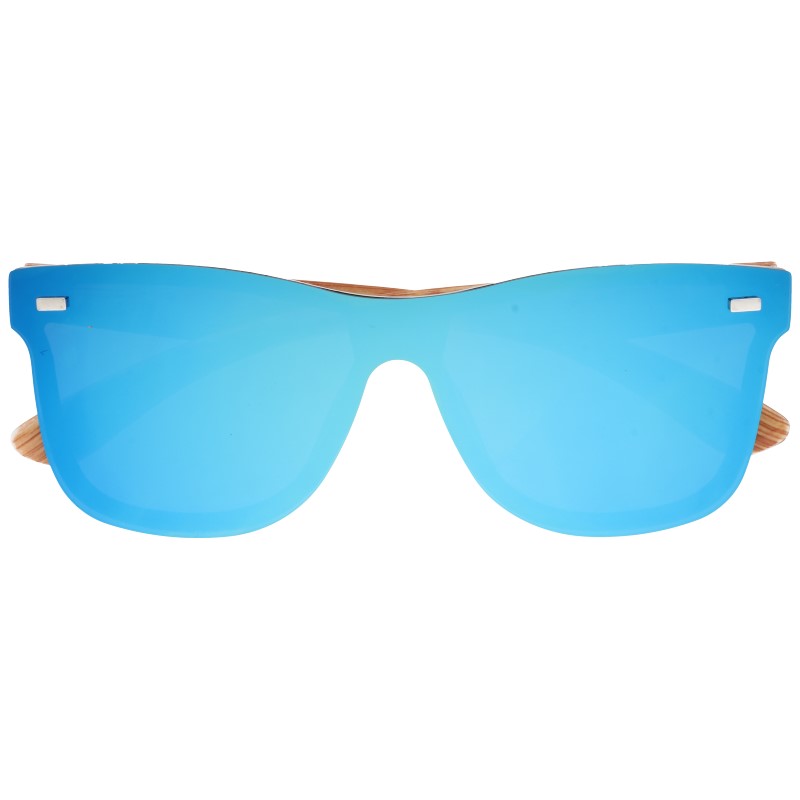 KASO BLUE bezramkowe okulary przeciwsłoneczne lustrzane MORAMO