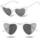 KIDS HEART WHITE okulary przeciwsłoneczne serca dla dzieci MORAMO
