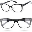LADY LENSES PLUS czarne damskie okulary korekcyjne MORAMO