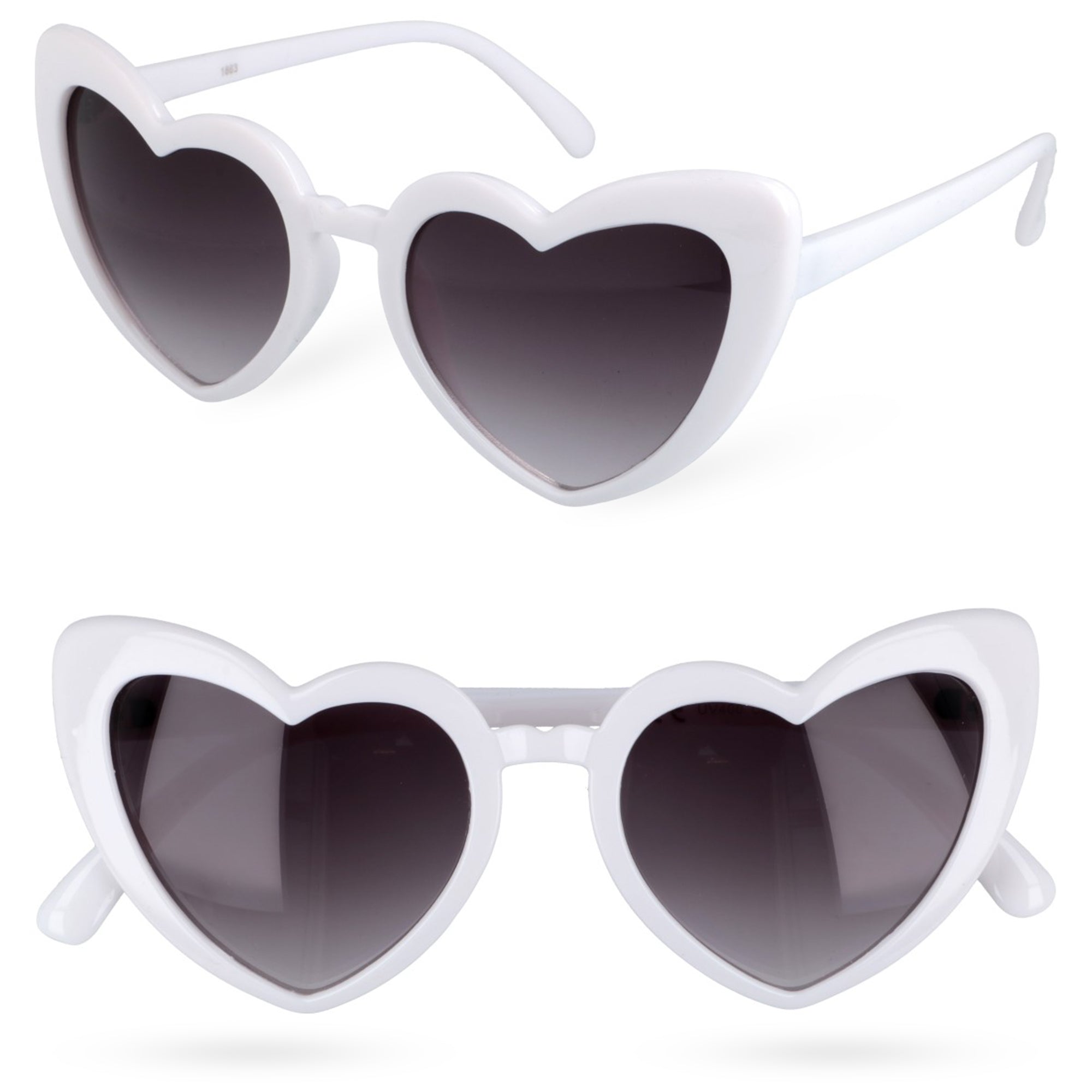 LAURENT WHITE damskie okulary przeciwsłoneczne serca MORAMO