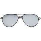 LINO srebrne okulary pilotki lustrzane unisex MORAMO