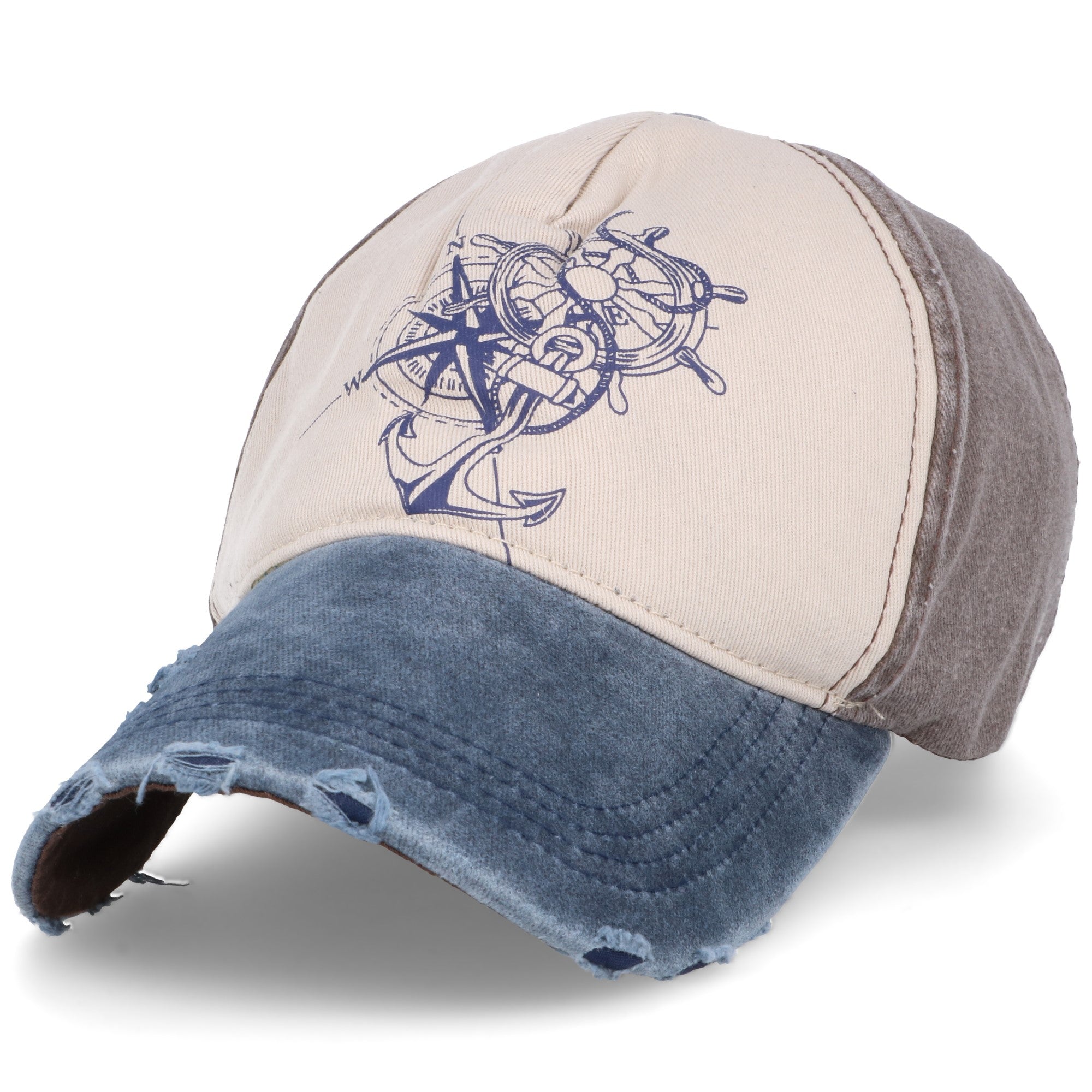 MARINE NAVY niebieska czapka z daszkiem unisex MORAMO