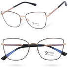 MIA MYSTIQUE czarne okulary kocie oczy antyrefleks MORAMO