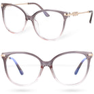MIDNIGHT VISION szare damskie okulary zerówki kocie oczy MORAMO