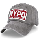 NYPD szara bawełniana czapka z daszkiem unisex MORAMO