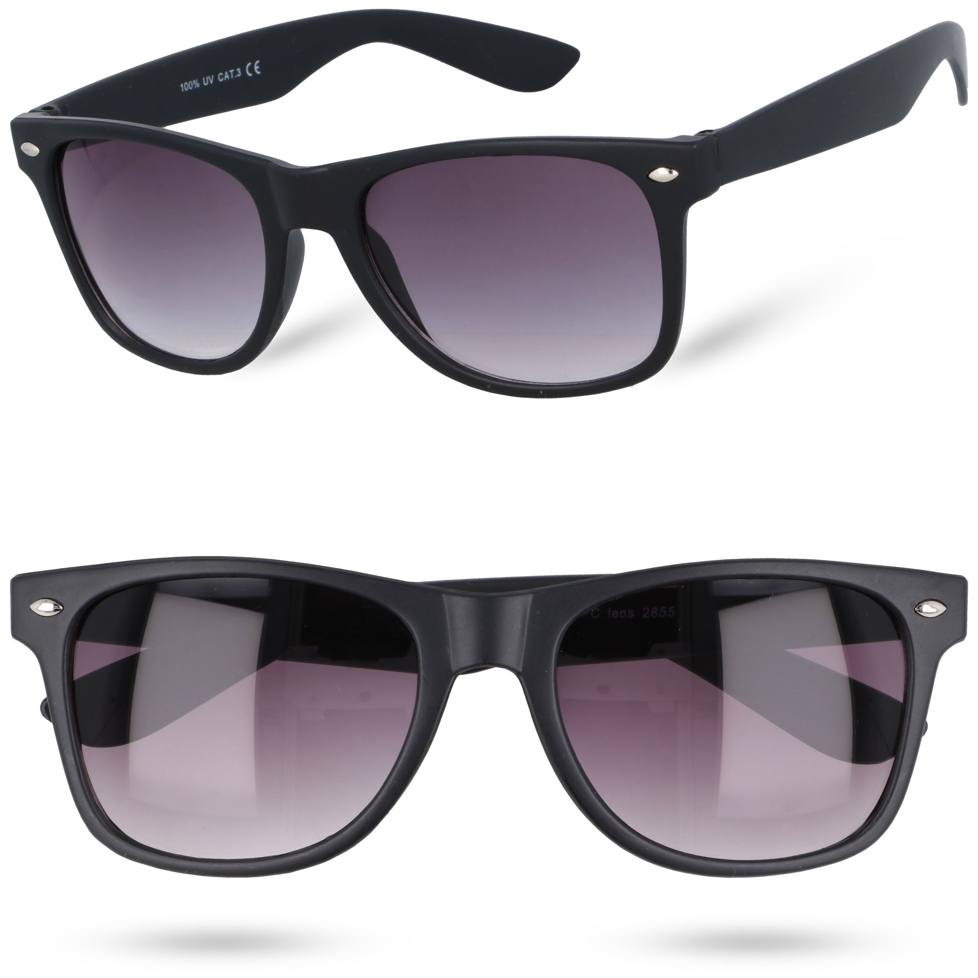 ONYX czarne matowe okulary nerdy unisex MORAMO
