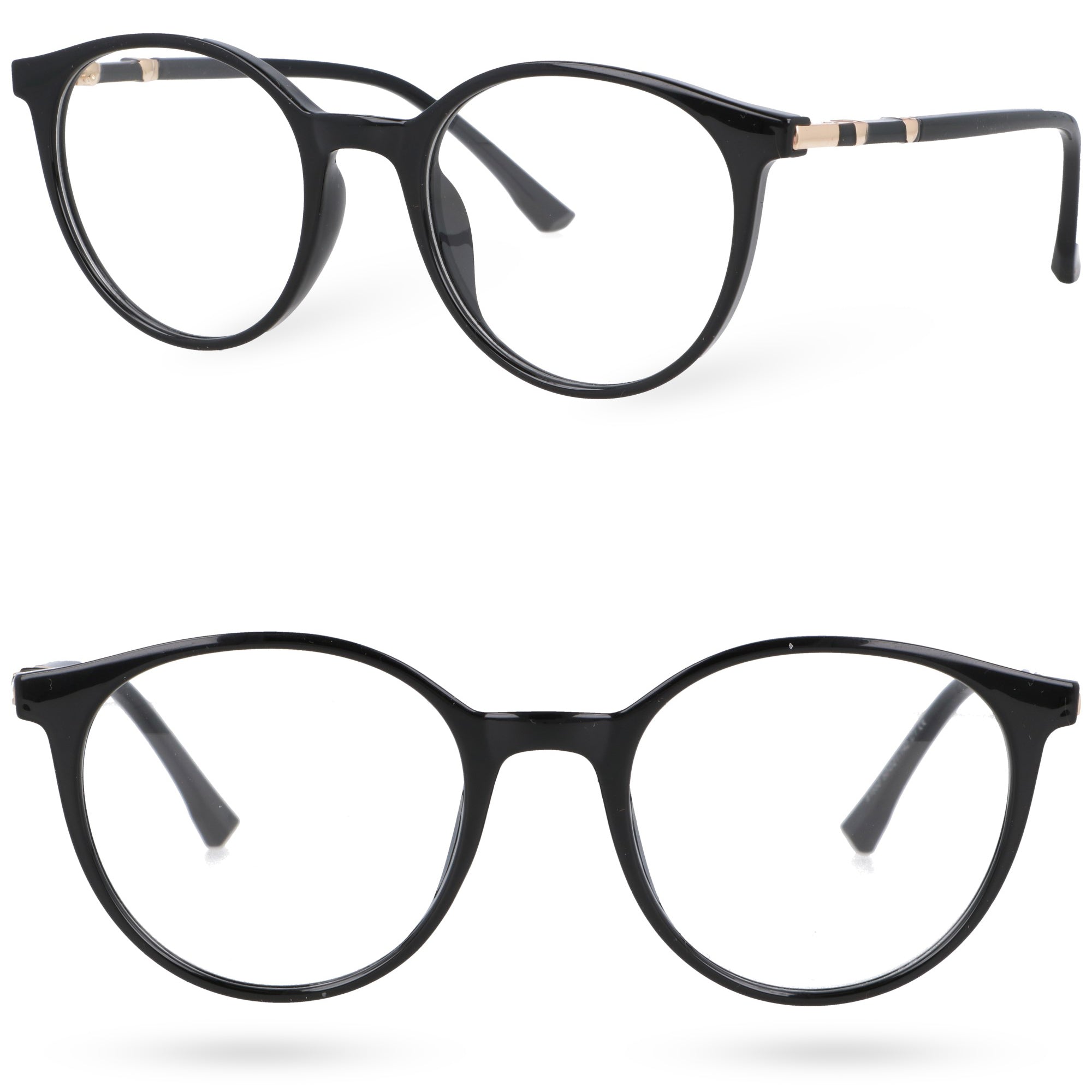 ORMOND VISION czarne damskie okulary zerówki antyrefleks MORAMO