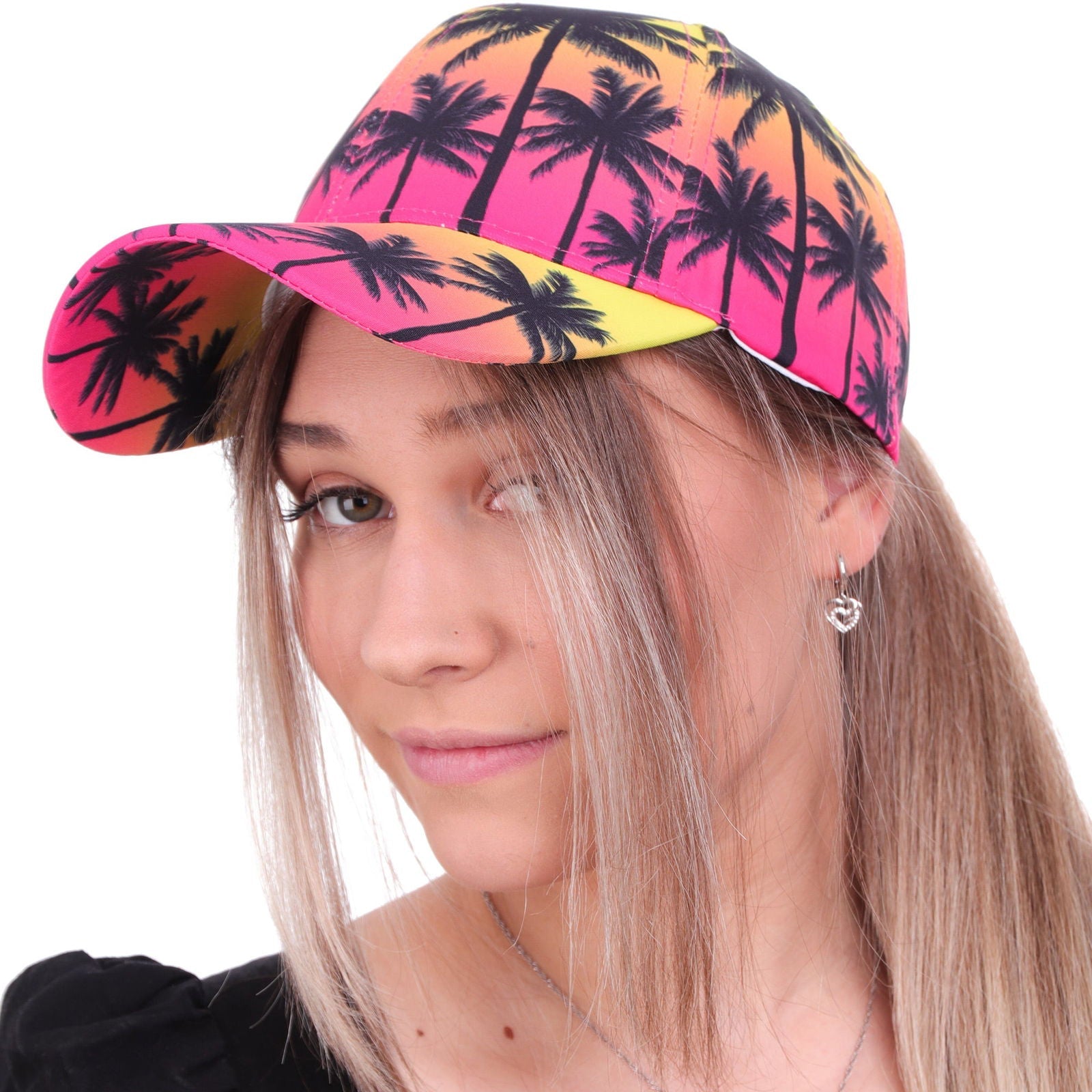 PALM PINK różowa bawełniana czapka z daszkiem MORAMO