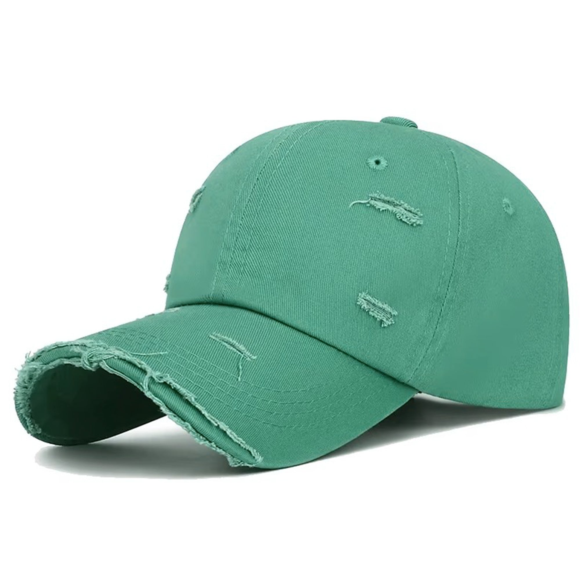 RAW STREET turkusowa bawełniana czapka z daszkiem unisex MORAMO