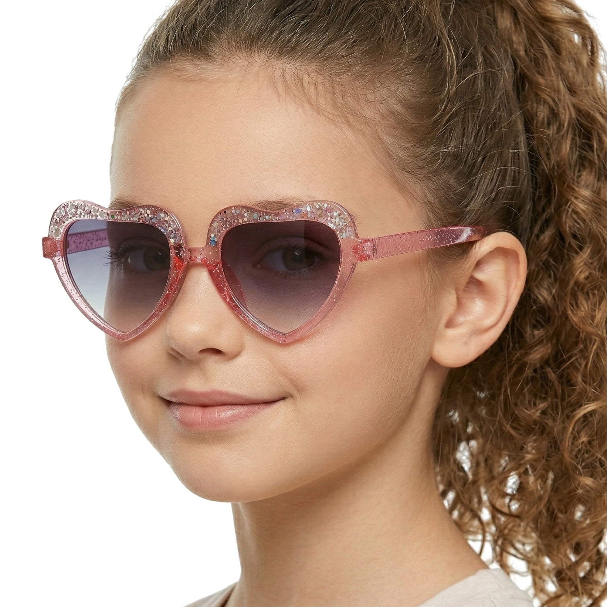 ROSY HEART polaryzacyjne okulary serca dla dziewczynki MORAMO