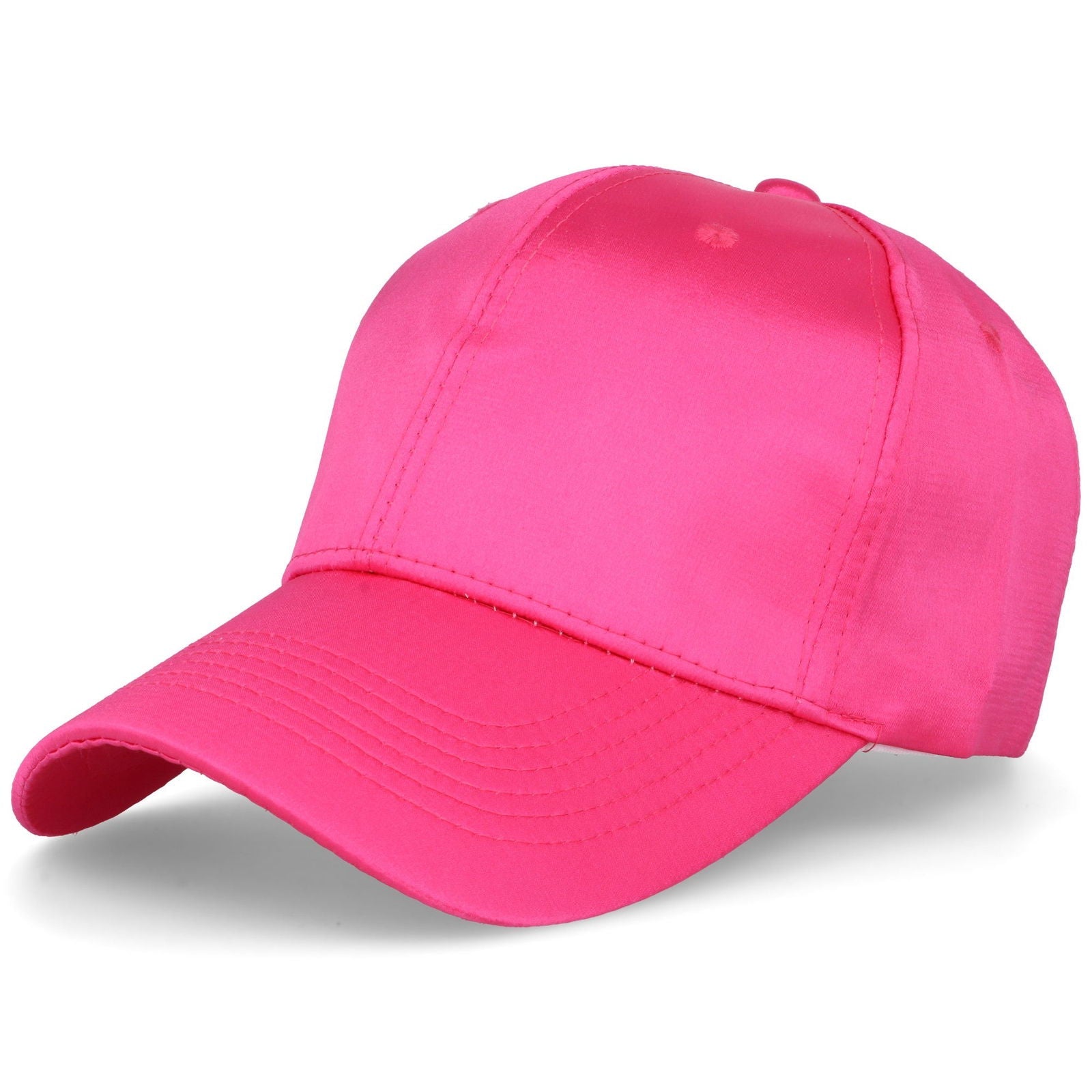 SATINE różowa czapka bejsbolówka regulowana unisex MORAMO