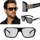SHADOW ADAPT ELITE czarne męskie okulary fotochromy retro MORAMO