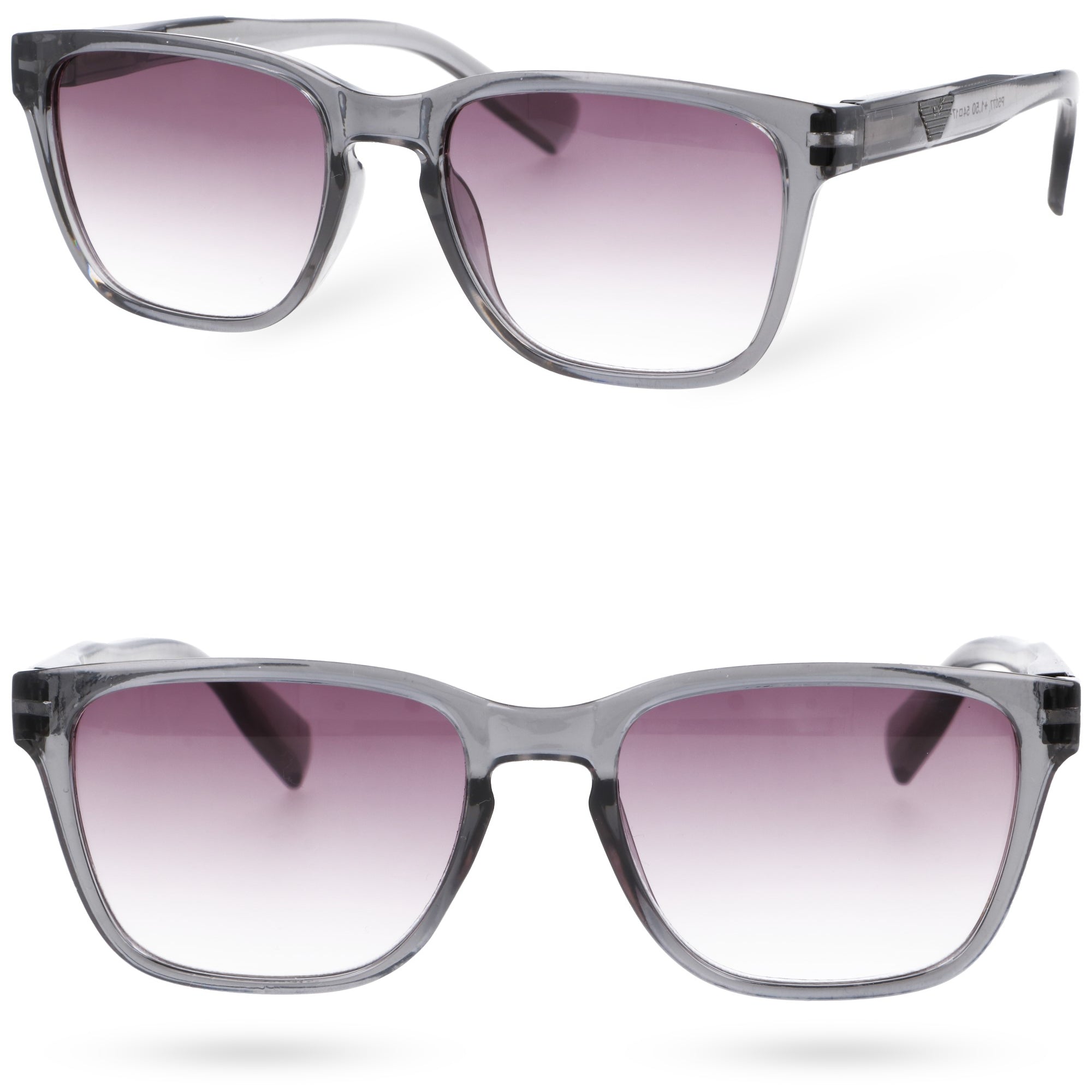 WAYFARER szare okulary korekcyjne plusy gradalne MORAMO