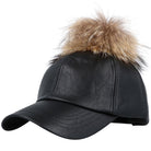 WINTER GLAM NEGRO czarna damska czapka z daszkiem MORAMO